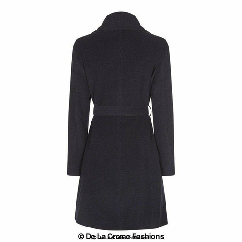 Wool Blend Large Lapel Duster Coat